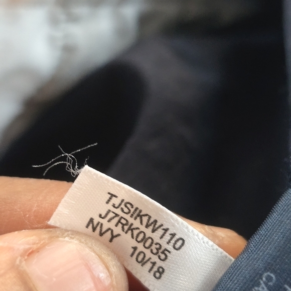 TOMMY HILFIGER Pants Womens 14 Blue Capri Pockets Casual School Work Travel - Picture 11 of 11